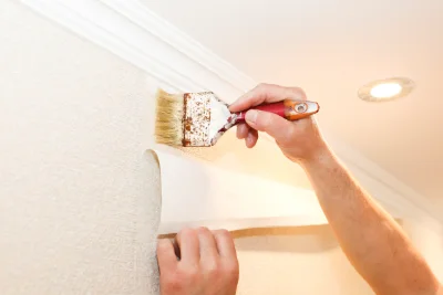 Pose de papier peint à Lewarde — revêtements muraux et toiles de verre
